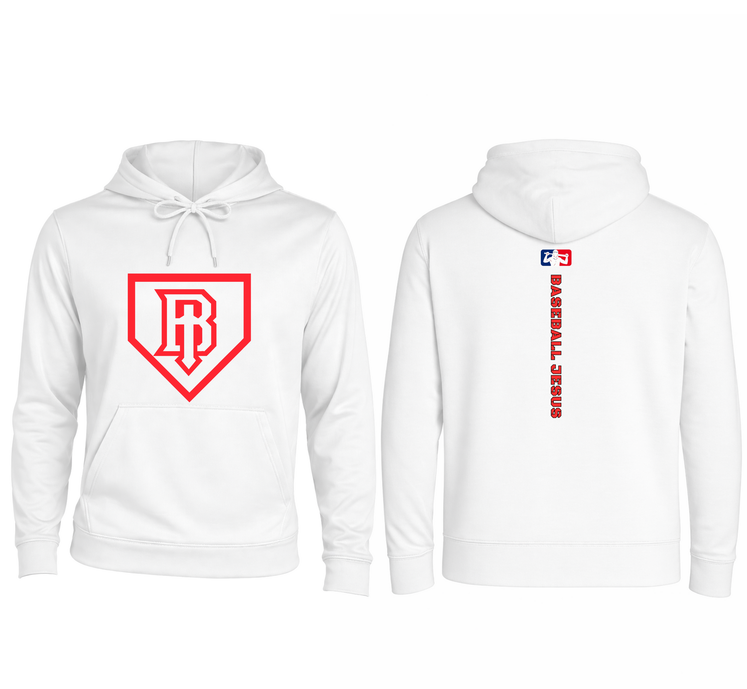 Performance Hoodie - Homeplate Red Logo