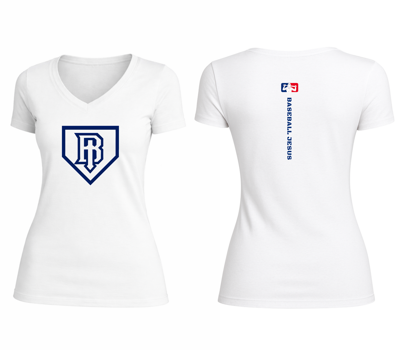 Essential V-Neck Tee - Homeplate Logo