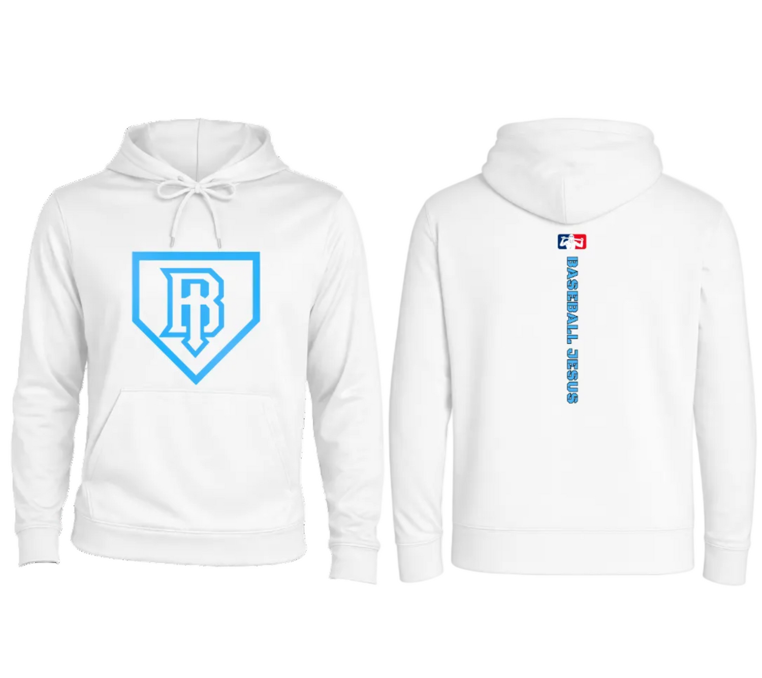 Performance Hoodie - Homeplate Light Blue Logo