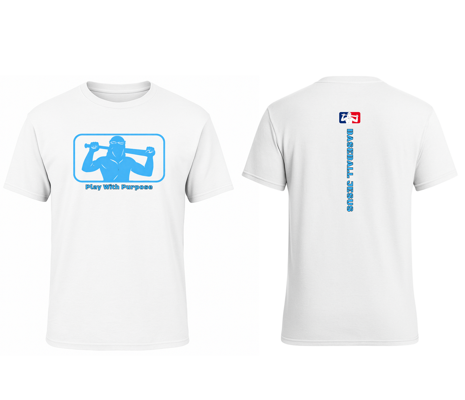 Performance Tee - Original Light Blue Logo