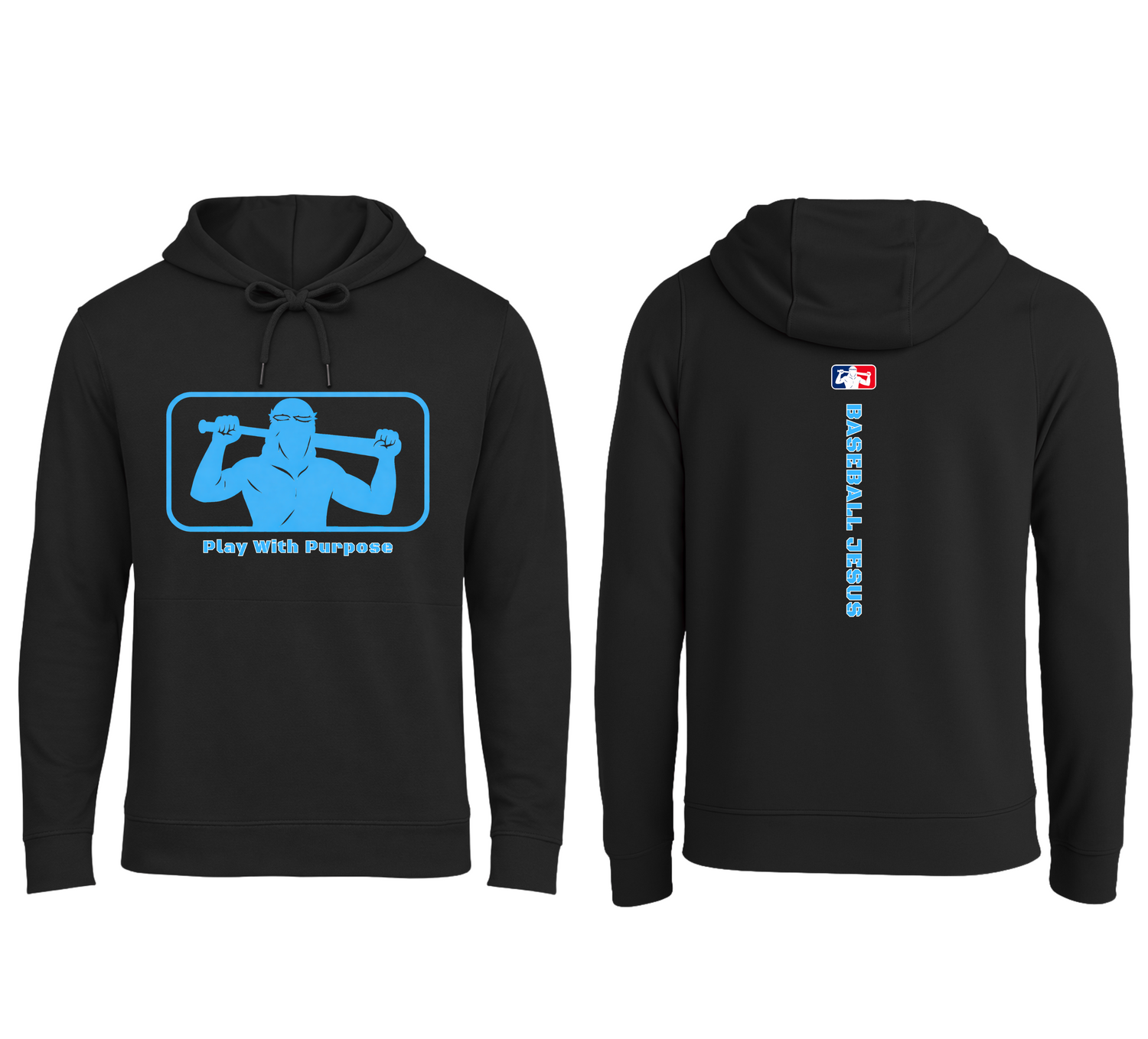 PRO Hoodie - Original Light Blue Logo