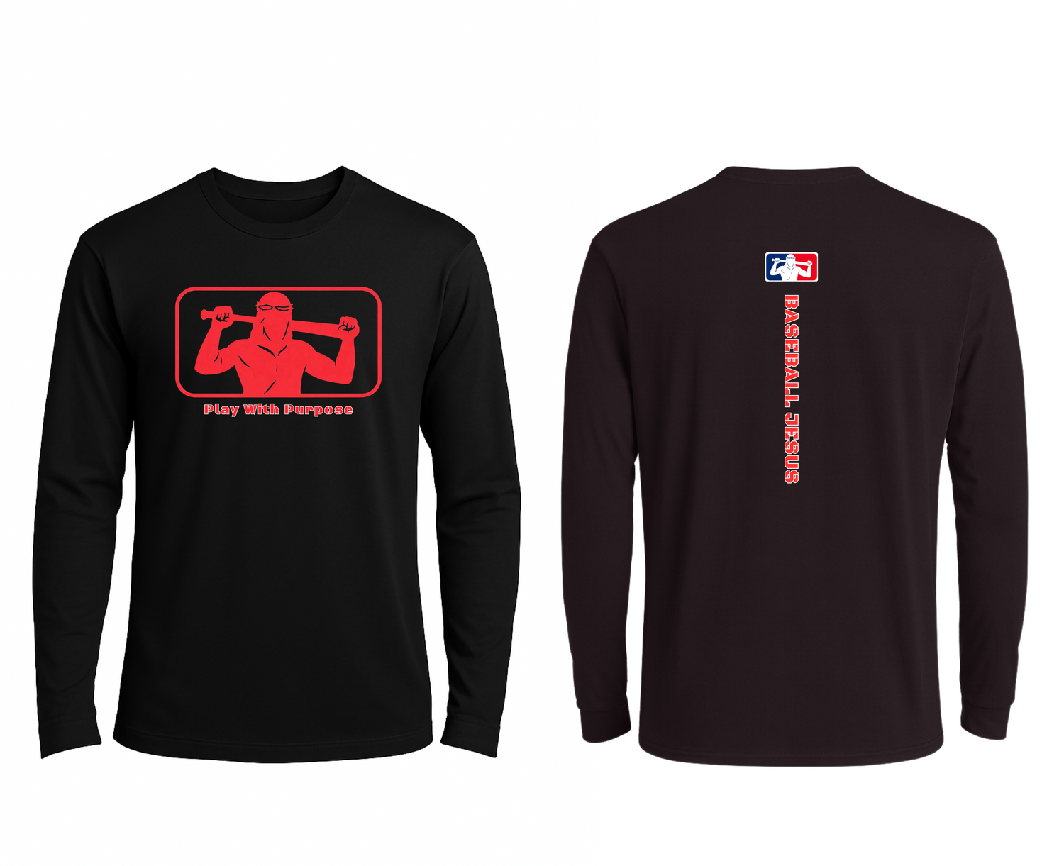 Performance Long Sleeve Tee - Original Red Logo
