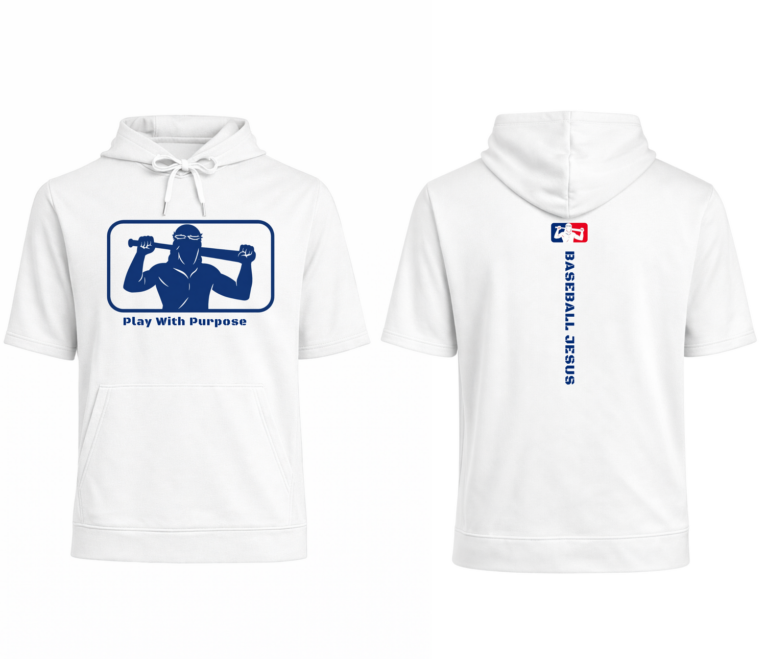 Short Sleeve Performance Hoodie - Original Logo