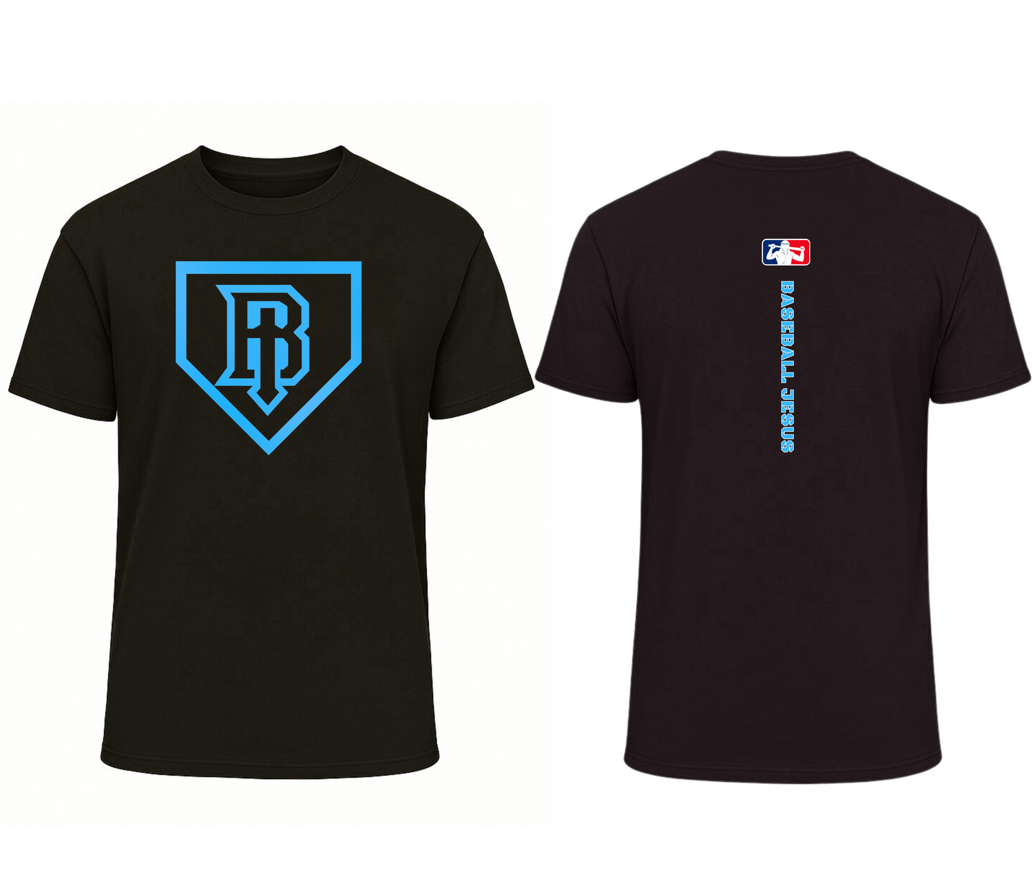 Essential Tee (Youth) - Homeplate Light Blue Logo