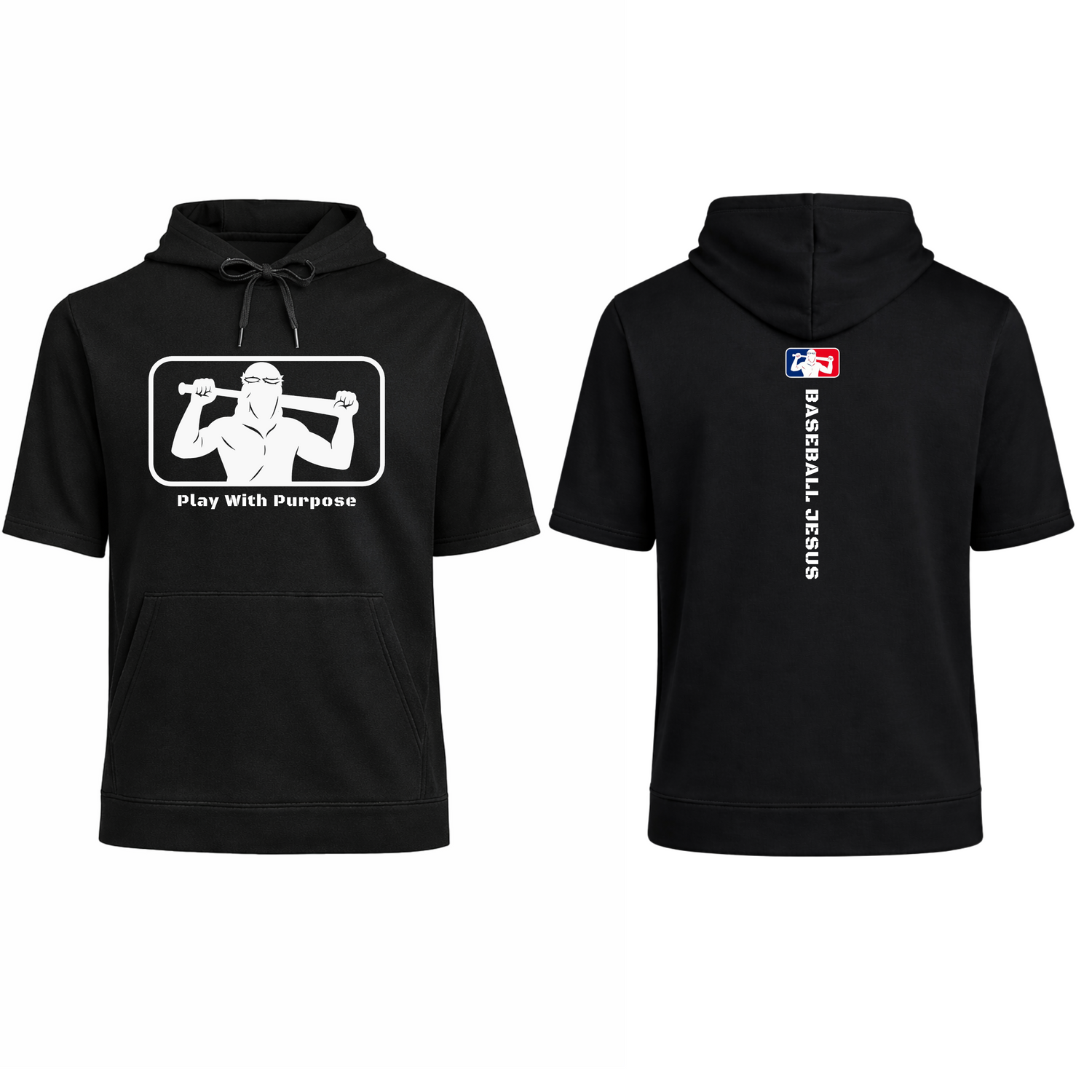 Short Sleeve Performance Hoodie - Original Logo
